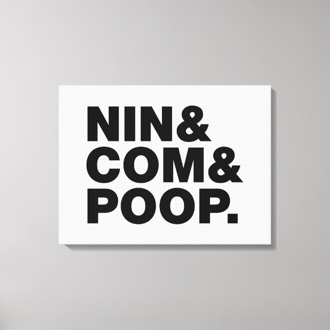 NIN & COM & POOP. CANVASTRYCK (Framsida)