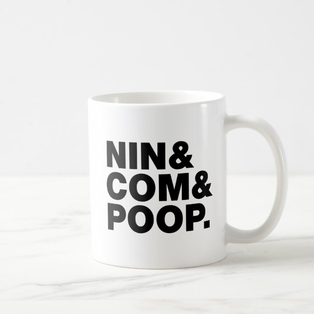 NIN & COM & POOP. KAFFEMUGG (Höger)