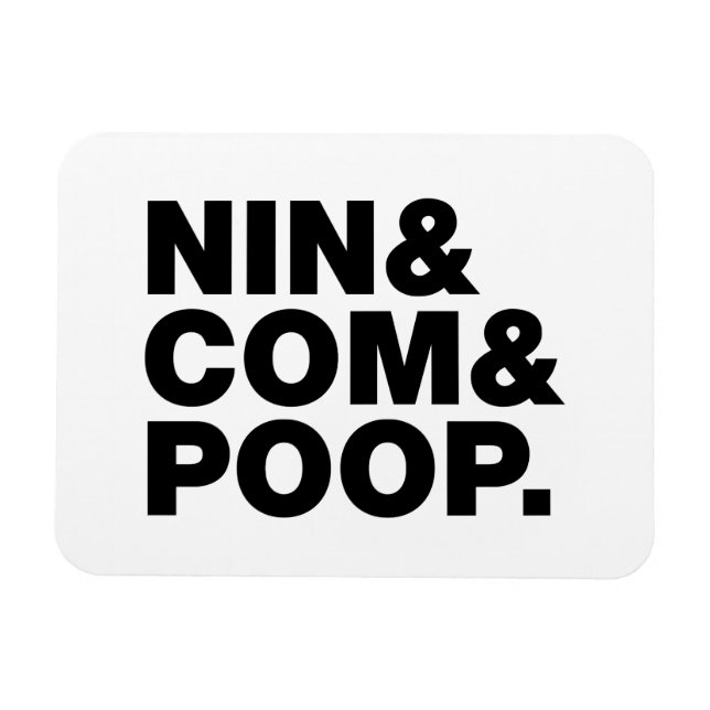 NIN & COM & POOP. MAGNET (Horisontell)