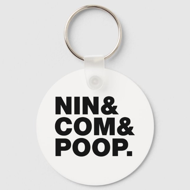 NIN & COM & POOP. NYCKELRING (Framsida)