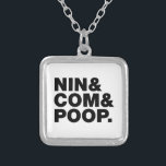 NIN & COM & POOP. SILVERPLÄTERAT HALSBAND<br><div class="desc">NINCOMPOOP! Globe Trotters specialiserar sig på idiosynkratiskt bildmaterial från hela världen. Här hittar du unika hälsningskort,  vykort,  Poster,  Mousepads med mera.</div>