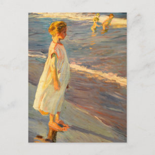 Niña av Joacquin Sorolla Vykort