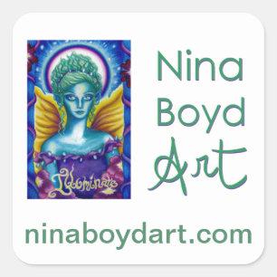 Nina Boyd Art-dekal (fyrkantig) Fyrkantigt Klistermärke