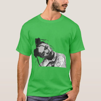 Nina Chuba vektorkonst Seren och kantig monokrom C T Shirt