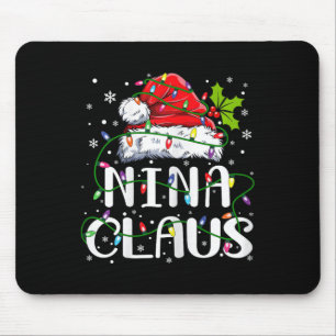Nina Claus jul Santa Hat Matching Family Xma Musmatta
