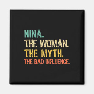 Nina, kvinnan, myten, D- influensan, nyp. Magnet