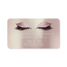 Nina Loyalty Card 6 Beauty Lash Ro Rosa Guld