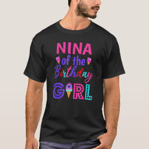 Nina of the Birthday Girl Grandma Ice Cream First T Shirt