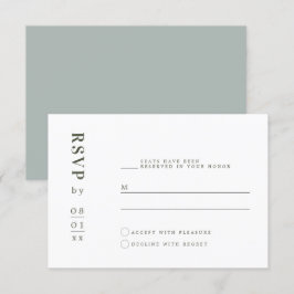 NINA Sage Grönt Minimalist Bohemian OSA kort
