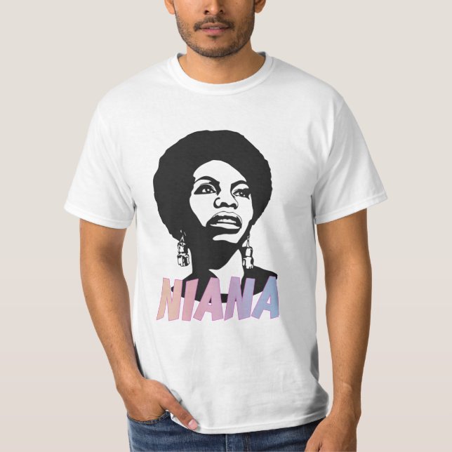 Nina Simone roligt T Shirt (Framsida)