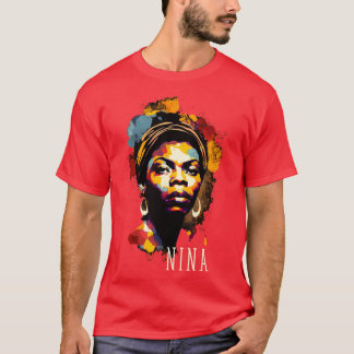Nina Simone Stänk T Shirt