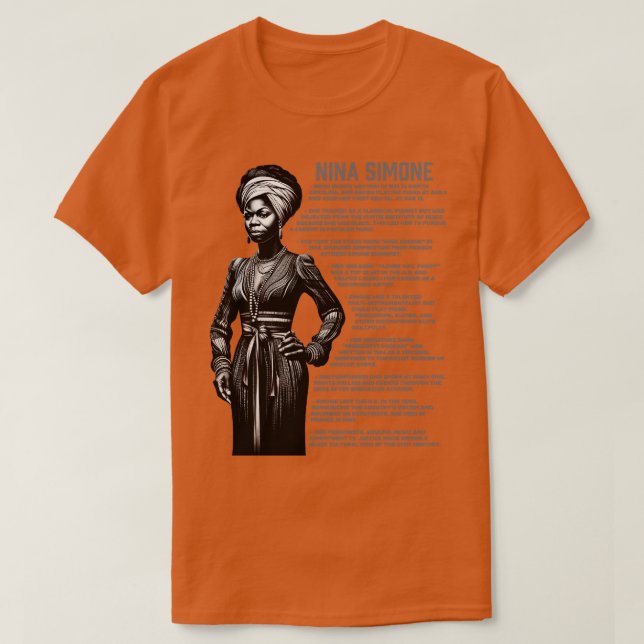 Nina Simone T Shirt (Design framsida)