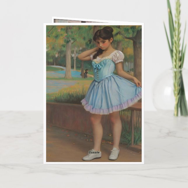 Niña soniando que es un bailarina kort (Baksida)