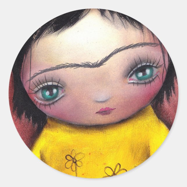 Nina Sticker Runt Klistermärke (Framsida)