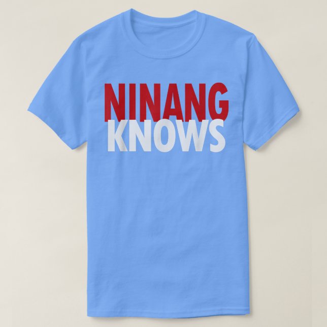 Ninang Knows Best Godmor Filippinerna Funny Isla T Shirt (Design framsida)