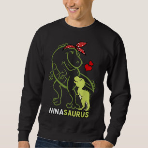Ninasaurus Nina Tyrannosaurus Dinosaur Baby Mor Lång Ärmad Tröja