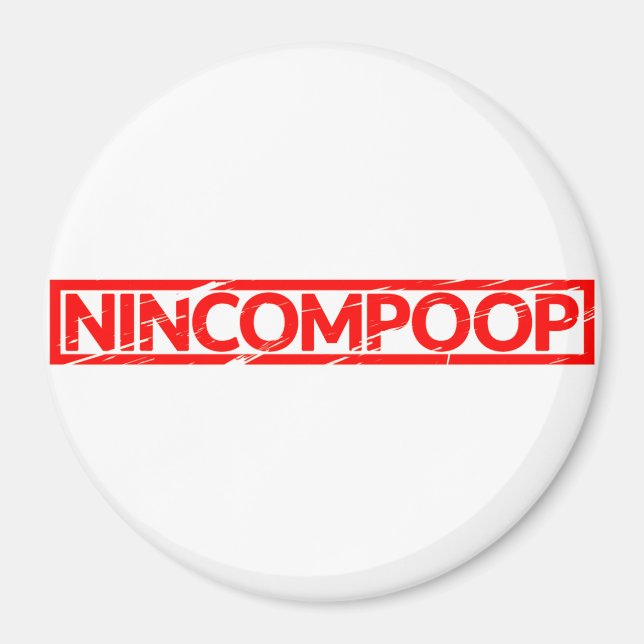 Nincomop Frimärke Magnet (Framsidan)
