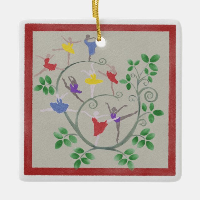 Nine Dam Dancing jul Ornament (Framsida)