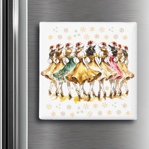 Nine Dam Dancing Tolv juldagar Magnet