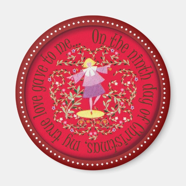 Nine dam ddans magnet (Framsidan)