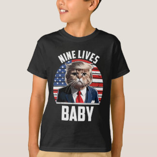 Nine Lives Bebis Rollig Trump 2025 T Shirt