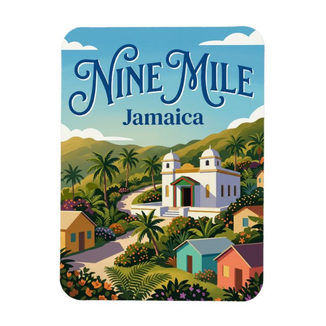 Nine Mile Jamaica Magnet (Vertikal)