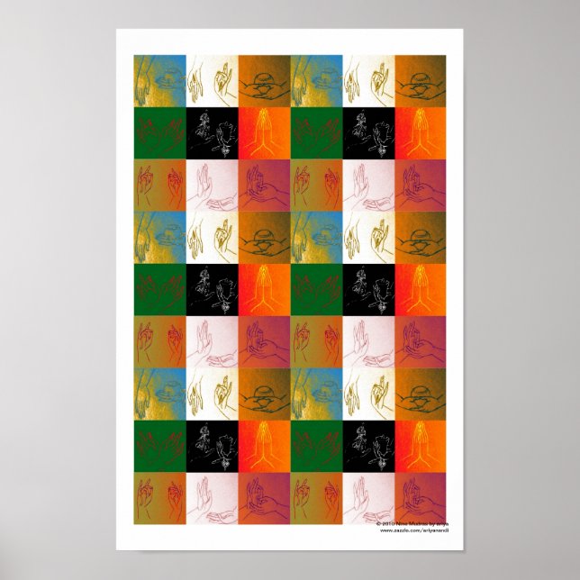 Nine Mudras Poster B (Framsidan)