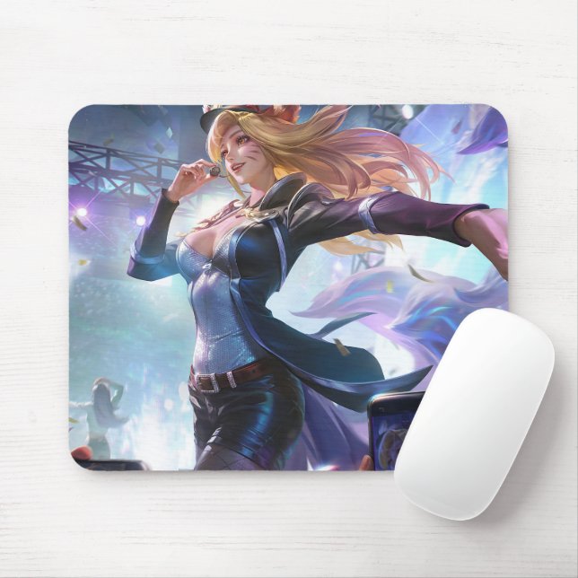 Nine Svan Fox Mousepad | Anpassade Mousepad Musmatta (Med mus)