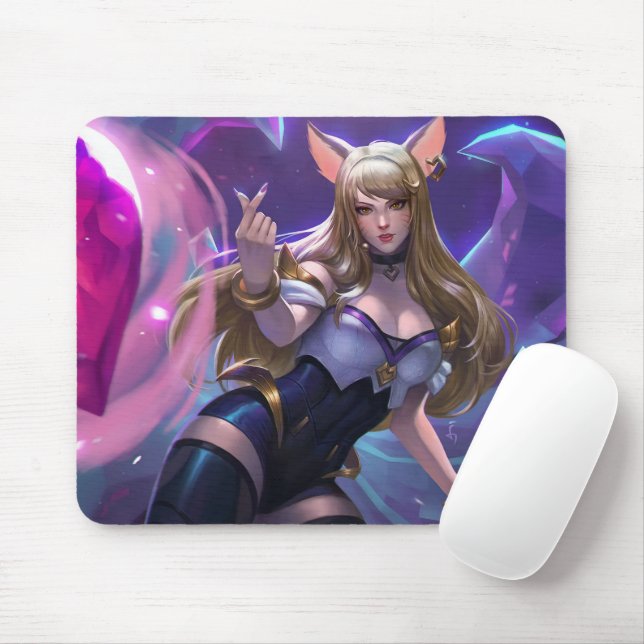 Nine Svan Fox Mousepad | Anpassade Mousepad Musmatta (Med mus)