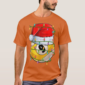 Nineball Sports Älskare Julafton Ljus Santa Nineba T Shirt
