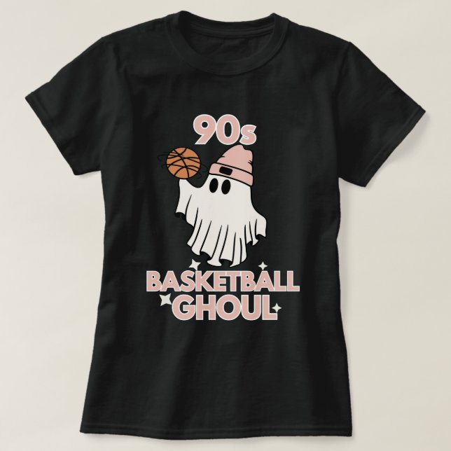 Nineties Basketball Ghoul Halloween T Shirt (Design framsida)