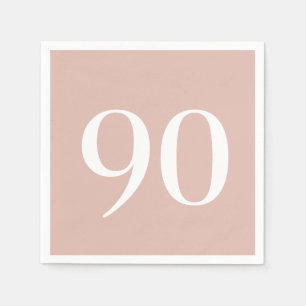 Ninetieth Birthday Cocktail Napkins Pappersservett
