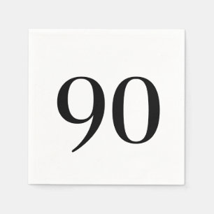 Ninetieth Birthday Cocktail Pappersservett