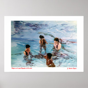 Ninfas en el agua/Nymphs i vatten Poster