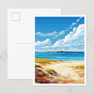 Ningaloo Marine Park Australia Travel illustration Vykort