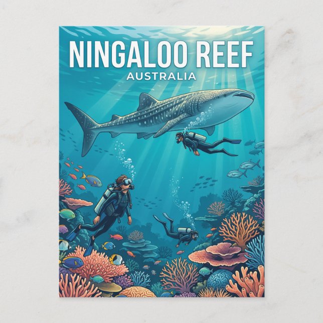 Ningaloo Reef Australien Vykort (Framsida)