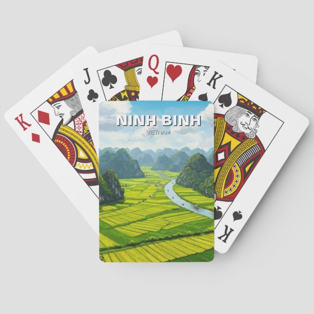 Ninh Binh Vietnam Resa Casinokort (Baksidan)