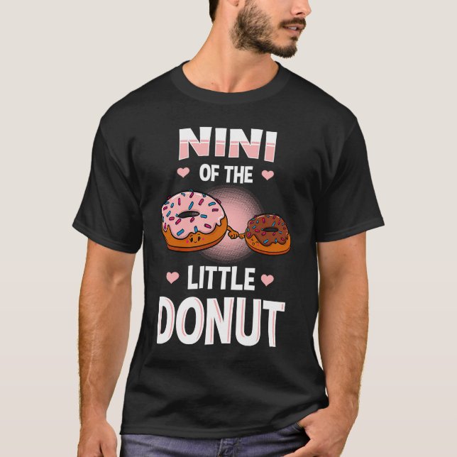 Nini of the Little Donut Gender Reveal Announcemen T Shirt (Framsida)