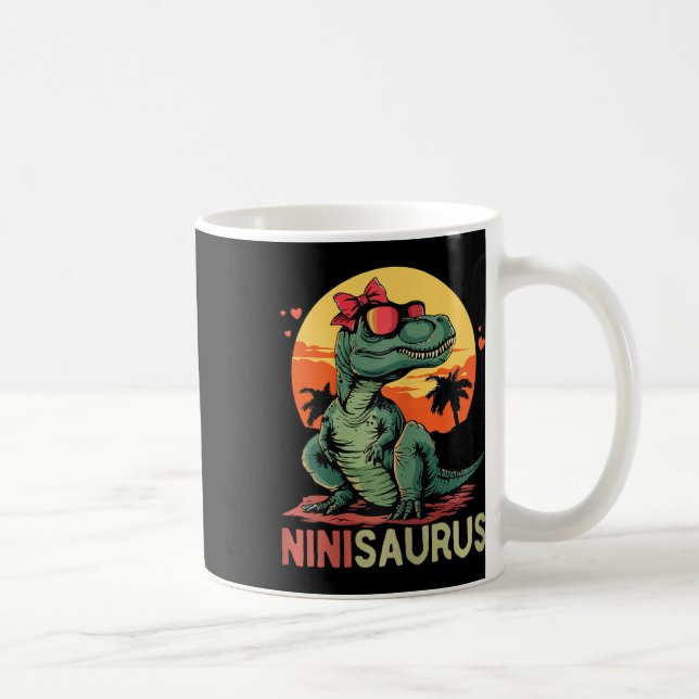 Ninisaurus Dino Dinosaur Nini-saurus T-rex Mamma Kaffemugg (Höger)