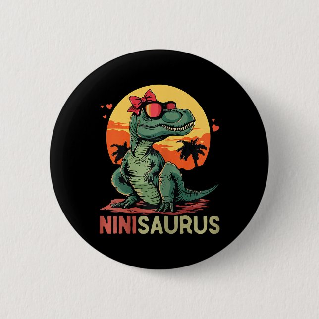 Ninisaurus Dino Dinosaur Nini-saurus T-rex Mamma Knapp (Framsida)