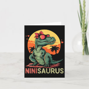 Ninisaurus Dino Dinosaur Nini-saurus T-rex Mamma Kort