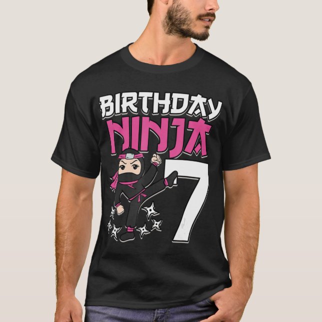 Ninja 7-Rosan Shinobi Thned 7:e B-Da T Shirt (Framsida)