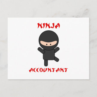 Ninja Accountant Vykort
