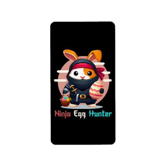 Ninja Äggjägare Adressetikett (Framsidan)