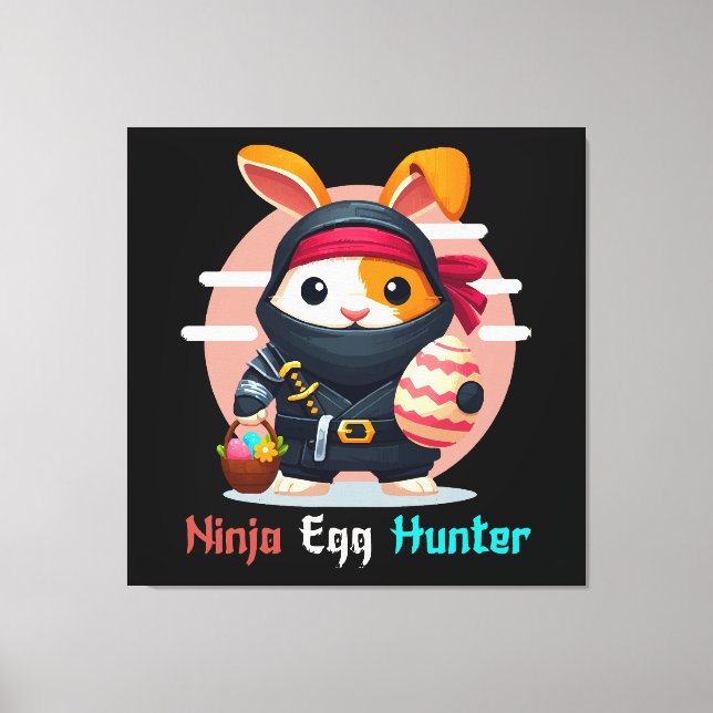Ninja Äggjägare Canvastryck (Framsida)