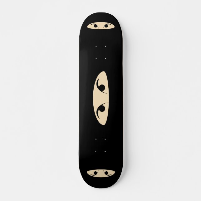 Ninja Ansikte Skateboard Bräda 20,5 Cm (Framsida)
