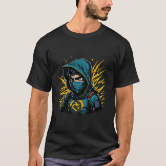 Ninja ansikte Warrior gotisk Samurai T Shirt