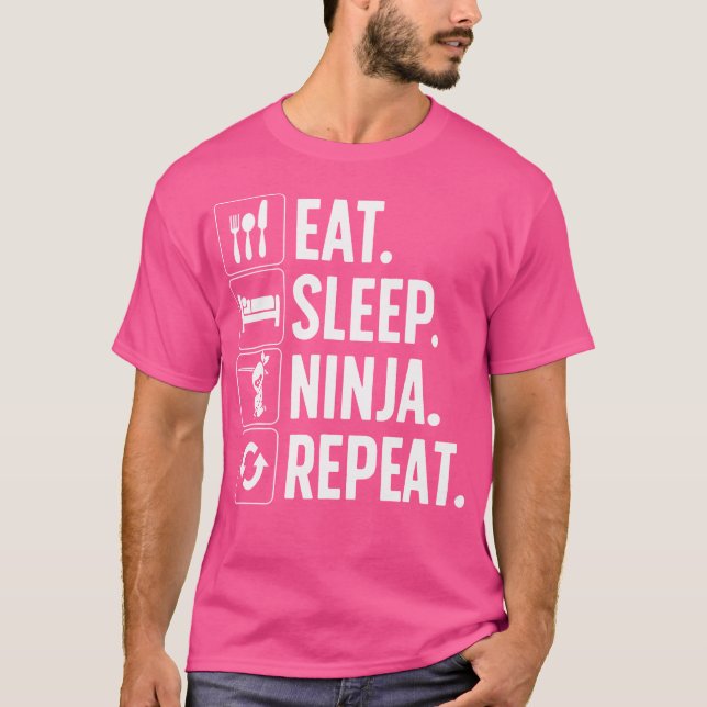 Ninja Art för Ninja Martial Arts Ninja T Shirt (Framsida)