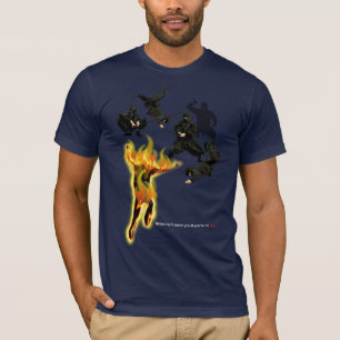 NINJA AVFYRAR SLAGSMÅL T SHIRT