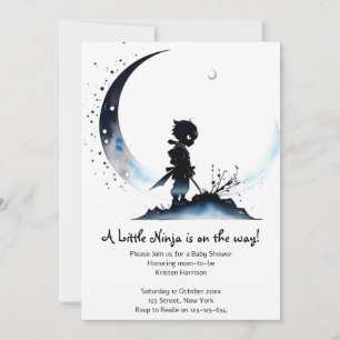 Ninja Baby Shower Inbjudningar